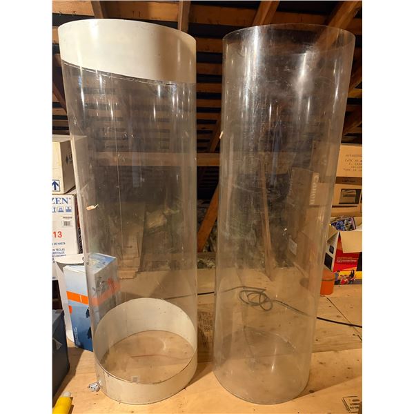 Pair of Production Screen-Used Sci-Fi Stasis / Alien Gestation Tank Cylinders (From The X-Files) (At