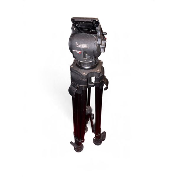 Cartoni Focus 12 Professional Fluid Head Video Camera Tripod with Heavy-Duty Legs