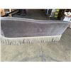 Image 7 : Four Hands Gray Coralie Curved Back Couch with Fringe 82"x30"