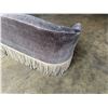 Image 8 : Four Hands Gray Coralie Curved Back Couch with Fringe 82"x30"