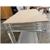 Image 12 : Geoffrey Bradfield Luctie Two Tier Bar Cart 31.5"x18"x33"