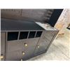 Image 6 : 2 PC Pantry/ Bar Cabinet with Sink 63"x16"x71" (Cosmetic Wear)