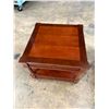 Image 4 : Pair of Hekman Two Drawer Side Tables 27"x27"x24.5"