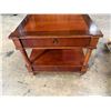 Image 6 : Pair of Hekman Two Drawer Side Tables 27"x27"x24.5"