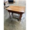 Image 1 : Antique Enamel Top Table with Pull Out Sides and Drawer 40"x26"x31"