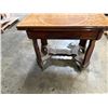 Image 2 : Antique Enamel Top Table with Pull Out Sides and Drawer 40"x26"x31"