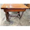 Image 7 : Antique Enamel Top Table with Pull Out Sides and Drawer 40"x26"x31"