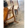 Image 17 : Hickory Manafacturing  Maple Inlaid Dinning Room Table 73"x41"x31" with 8 Hickory White Upholstered 
