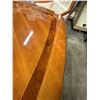 Image 35 : Hickory Manafacturing  Maple Inlaid Dinning Room Table 73"x41"x31" with 8 Hickory White Upholstered 