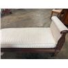 Image 12 : Hickory Chair Company Mahogany Upholstered Bench  52"x19"x20"