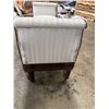 Image 15 : Hickory Chair Company Mahogany Upholstered Bench  52"x19"x20"