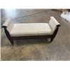 Image 4 : Hickory Chair Company Mahogany Upholstered Bench  52"x19"x20"