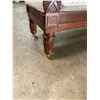 Image 9 : Hickory Chair Company Mahogany Upholstered Bench  52"x19"x20"
