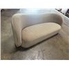 Image 2 : Rove Concepts Beige Curved Couch 88"x32"x14" (Cosmetic Wear)