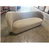 Image 3 : Rove Concepts Beige Curved Couch 88"x32"x14" (Cosmetic Wear)