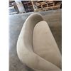 Image 6 : Rove Concepts Beige Curved Couch 88"x32"x14" (Cosmetic Wear)