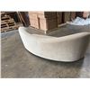 Image 8 : Rove Concepts Beige Curved Couch 88"x32"x14" (Cosmetic Wear)