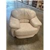Image 1 : Cream Color Made In Italy Chair  42"x36"x16" Model NAT752 Chair (Has Tear in Upholstery)