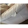Image 22 : Cream Color Made In Italy Chair  42"x36"x16" Model NAT752 Chair (Has Tear in Upholstery)