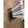 Image 9 : Style Upholstering  Inc. Queen Anne Style Striped Winback Chair 27"x27"x17"