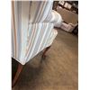 Image 10 : Hickory Chair Company Striped Winback Chair 25"x30"x20"
