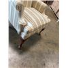 Image 12 : Hickory Chair Company Striped Winback Chair 25"x30"x20"