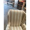 Image 14 : Hickory Chair Company Striped Winback Chair 25"x30"x20"