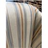 Image 16 : Hickory Chair Company Striped Winback Chair 25"x30"x20"