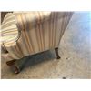 Image 4 : Hickory Chair Company Striped Winback Chair 25"x30"x20"