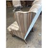 Image 6 : Hickory Chair Company Striped Winback Chair 25"x30"x20"