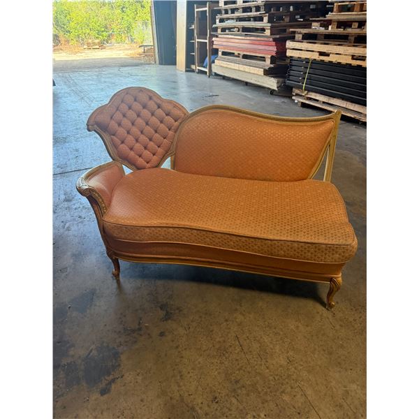 Vintage Tufted Love Seat 60"X32"x18" (LH Side of 3 PC Set if Wanted to Make Back to Sectional) (Cosm