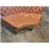 Image 4 : Vintage Tufted Curved Seat 65"X32"x18" (Center of 3 PC Set if Wanted to Make Back to Sectional) (Cos