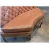 Image 5 : Vintage Tufted Curved Seat 65"X32"x18" (Center of 3 PC Set if Wanted to Make Back to Sectional) (Cos