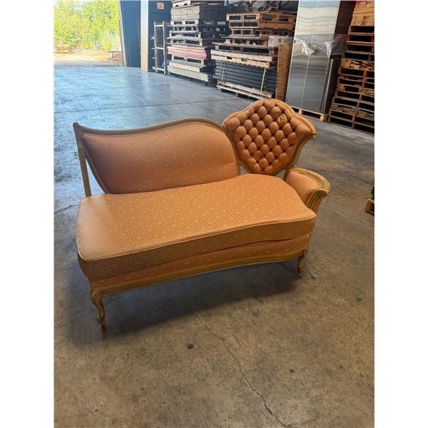 Vintage Tufted Love Seat 60"X32"x18" (RH Side of 3 PC Set if Wanted to Make Back to Sectional) (Cosm