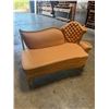 Image 2 : Vintage Tufted Love Seat 60"X32"x18" (RH Side of 3 PC Set if Wanted to Make Back to Sectional) (Cosm