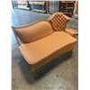 Image 3 : Vintage Tufted Love Seat 60"X32"x18" (RH Side of 3 PC Set if Wanted to Make Back to Sectional) (Cosm