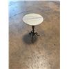 Image 1 : Marble Top Side Table with Decorative Brass Base 15"x21"