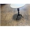 Image 2 : Marble Top Side Table with Decorative Brass Base 15"x21"