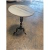 Image 4 : Marble Top Side Table with Decorative Brass Base 15"x21"