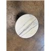 Image 5 : Marble Top Side Table with Decorative Brass Base 15"x21"