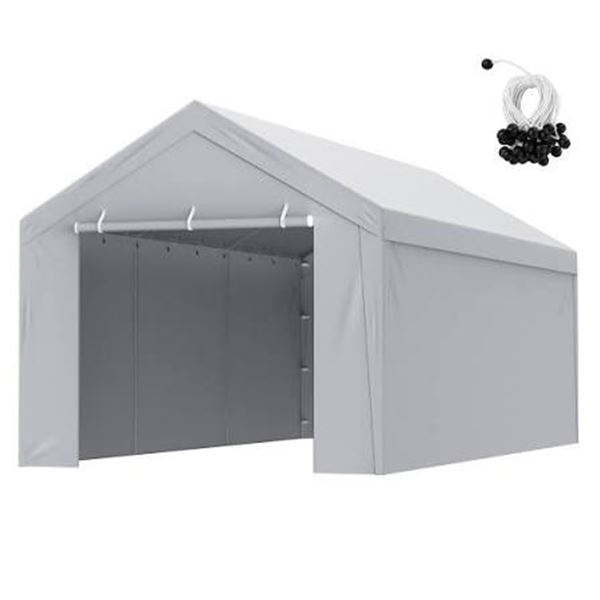 NIB Vevor Gray 10x20 Carport Replacement Cover Model SXYQCPBHDC10X20