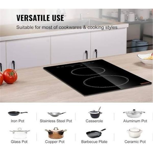 NIB Vevor Electric Built In Cooktop Model LT2V-39