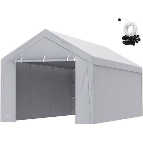 NIB Vevor Grey Carport Replacement Cover for 10x20 Style SXYQCPBHDC10x20