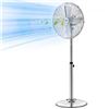Image 1 : 3-Speed Vevor 16" Chrome Plating Oscillating Pedestal Fan