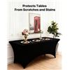 Image 1 : (5) Vevor 4FT Black Spandex Table Cover