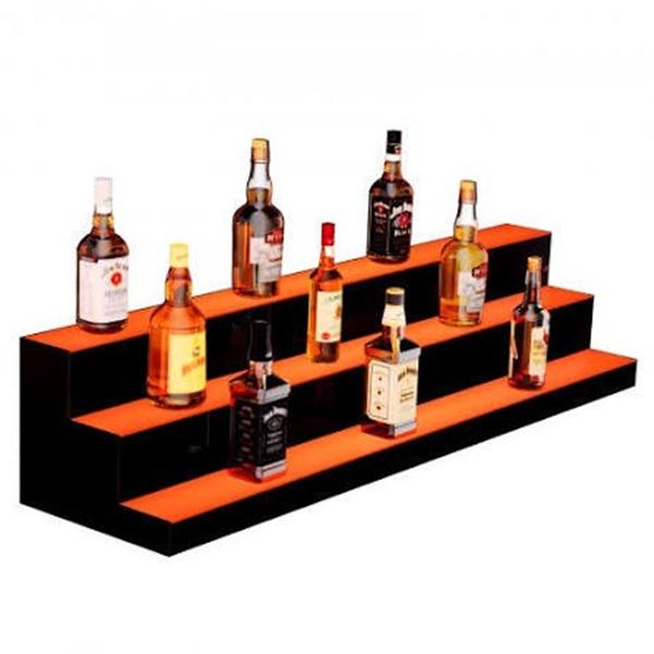 NIB Vevor LED Liquor Bottle Display Shelf Model Square 48"