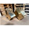 Image 8 : Pair MCM Gold Tone Floating Shelf Brackets