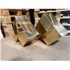 Image 9 : Pair MCM Gold Tone Floating Shelf Brackets