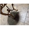 Image 11 : Gold Tone Rococo Style Table with Glass Top 28"x30"