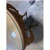 Image 10 : Gold Tone Rococo Style Table with Glass Top 28"x30"